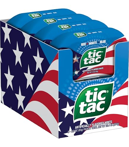 Amazon.com : Tic Tac Red White Blue, Limited Edition, Cherry
